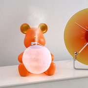 网红创意加湿器空气喷雾加湿桌面暴力，熊家用(熊，家用)补水客厅电视柜装饰品