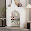 时尚欧式家用室内白色法式壁炉装饰柜拱形艺术置物架民宿玄关