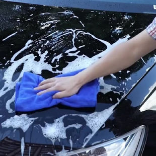 感力加厚加绒磨绒毛巾超细纤维，毛巾吸水柔软洗车擦车巾多用途清洁