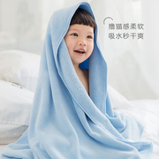 日本新生儿浴巾非纯棉，加大加厚家用婴幼儿，抹胸吸水宝宝浴巾超棉柔