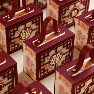 婚礼创意糖盒结婚专用喜糖盒2024年100个装高级感空盒小礼盒