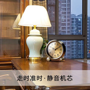 机械座钟客厅家用钟表摆件桌面复古时尚桌钟台式台钟欧式仿古时钟