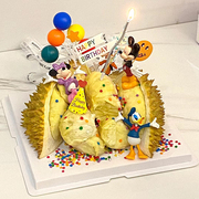 榴莲蛋糕鲜花女神，生日蛋糕同城配送儿童创意，定制上海广州重庆