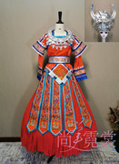 出租苗族盛装高档刺绣少数民族女成人歌手表演服迎宾套装北京