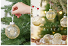 圣诞节装饰品圣诞球12个彩绘圣诞球亮光球挂件圣诞树家用装饰布置