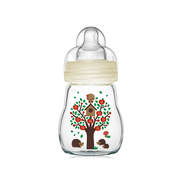 mam美安萌晶彩，耐温玻璃奶瓶170ml宽口径，新生儿初生奶瓶