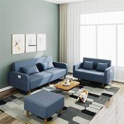 沙发床两用可折叠小户型客厅多功能，布艺沙发可拆洗双人单人折叠床