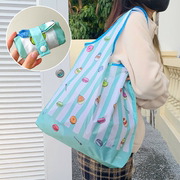 出口日本清新可爱大容量环保袋超市购物袋便携可折叠单肩包收纳袋