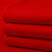 潮流高货中国红色精梳纯棉t恤男女款短袖宽松圆领打底衫枣红大红