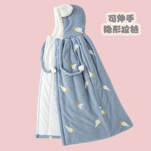 日本婴儿披风儿童冬季防风，档风斗篷披肩，宝宝秋冬包被新生儿外抱毯