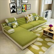 布艺沙发简约现代小户型双人三人客厅组合可拆洗家具整装布沙发