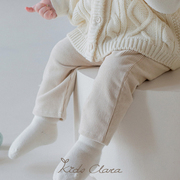 kidsclara婴儿裤子秋冬灯芯绒，0-4岁男女宝宝，长裤儿童休闲裤外出服