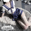 日系校园清纯学生装ik制服，蓝白水手海军风超短裙，cos软妹猫女演出