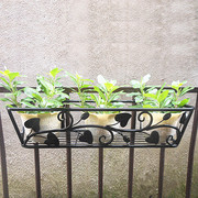 长方形绿萝花架挂防盗窗阳台，挂式花盆架，悬挂栏杆护栏花篮架