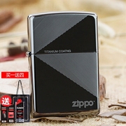 打火机zippo正版黑冰刻字照片，diy生日礼物zoppo个性防风男士zipo