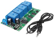 4通道dtmf音频解码继电器，12v控制指令可修改遥控模块ad22b04