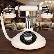 欧式仿古电话机座机，家用办公固定电话，老式按键复古一键重拨电话
