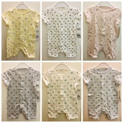 日本本土阿卡佳/akachan婴儿连体衣宝宝爬服夏季短袖纯棉婴儿童装