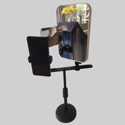直播镜m子头手机架，反光镜拍照二合播组合镜后置台镜速卖通