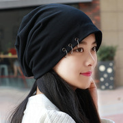 帽子男韩版头巾帽酷时尚，潮包头帽大头围，光头帽空调帽堆堆帽女个性