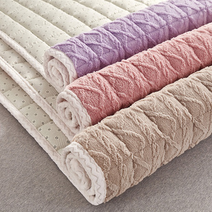 加厚牛奶珊瑚绒床垫褥子家用保暖法兰绒防滑软垫单人榻榻米专用垫