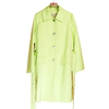 卡利亚某里品牌撤柜折扣高端时尚气质百搭果绿色风衣A44-H0168