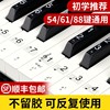 纳米钢琴键盘贴纸88键，61键54键儿童成人电子琴，五线谱琴键贴音符贴