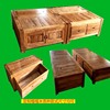 老榆木床实木家具双人床，实木床高箱储物床箱床儿童床榆木台榻榻米