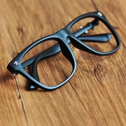 韩版眼镜框无镜片潮人男女，复古眼镜架眼睛平光镜黑框架眼镜