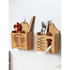 篓框楠竹木筷餐具笼实家用筷子筒竹子筷筒壁挂式收纳筷子双排厨房
