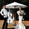 婚纱摄影道具g户外白色遮阳伞三亚海边拍摄道具旅拍大提琴桌椅道