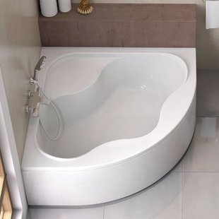 浴缸浴盆双人三角形扇形家，w用情侣，切角三角半圆弧形1.1m1.2m