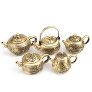铜壶铜茶壶山水壶，手提铜壶摆件，家用铜器