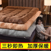 冬天自发热床垫加厚羊羔绒，榻榻米床垫1.8m米床褥子0.9m折叠单双人(单双人)