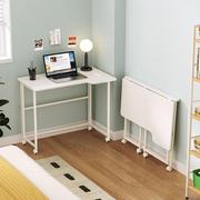 折叠书桌可移动电脑桌台式家用简易学习桌成人办公写字桌子