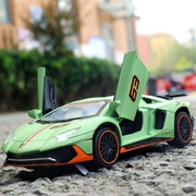 兰博基尼780合金仿真汽车模型回力声光玩具跑车赛车玩具车
