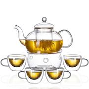 玻璃整套花草茶具套装整套功夫，茶具套装水果茶壶，带玻璃泡茶壶