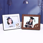 韩版创意婚纱宝宝相框摆台 影楼像框挂墙5 7 10寸组合免费洗照片