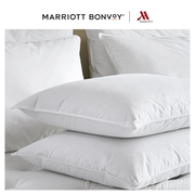 万豪五星级酒店鸭绒填充纯棉面料，单人枕头枕芯，羽绒枕鸭绒枕低枕