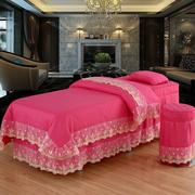 美容床罩四件套单件床罩6070宽方头圆头，梯形头欧式高档按摩床套m
