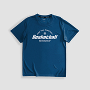 男子篮球训练服短袖速干T恤北卡蓝透气排汗学生宽松大码半袖健身t