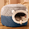 猫窝冬季保暖全封闭式可拆洗猫睡垫子秋冬猫咪安全猫房子猫屋冬天