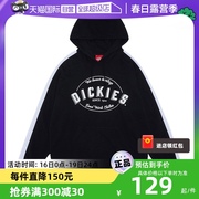 自营dickies撞色织带连帽卫衣，字母印花休闲情侣上衣dk009585