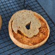 8欣小焙bagel夹心贝果面包欧包手工烘焙全麦黑芝麻肉松学生早餐