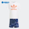 Adidas/阿迪达斯 年夏季小童两件套三叶草运动套装 GN4123