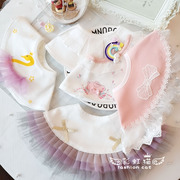 ins韩版洋气婴幼儿口水巾纯棉，宝宝围嘴气质，儿童围兜假领装饰0-3岁