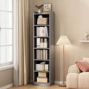 书架简易落地分层架子转角置物架，卧室收纳架展示架，窄缝小型书柜子