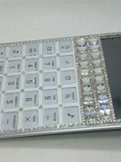 镶钻计算器水钻玻璃钻语音报号万年历(万年历)多功能计算机手工贴钻
