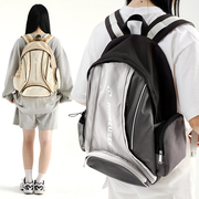 木与石大学生包包双肩包原创(包原创)设计电脑包，高中上课书包运动风背包