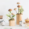 阿楹森系玄关木质，造景蘑菇厨房绿植，摆件自助餐厅幼儿园小装饰品
